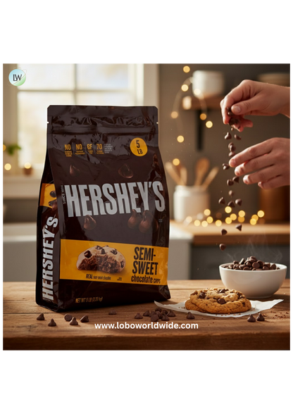 Hershey's Semi-Sweet Baking Chips, 1M, 5 lb.