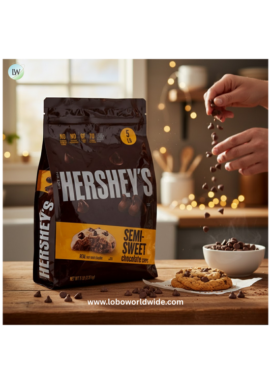 Hershey's Semi-Sweet Baking Chips, 1M, 5 lb.