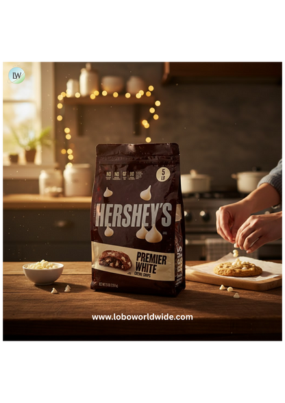 Hershey's Premier White Creme Baking Chips Resealable Bag, 1M, 5 lb.