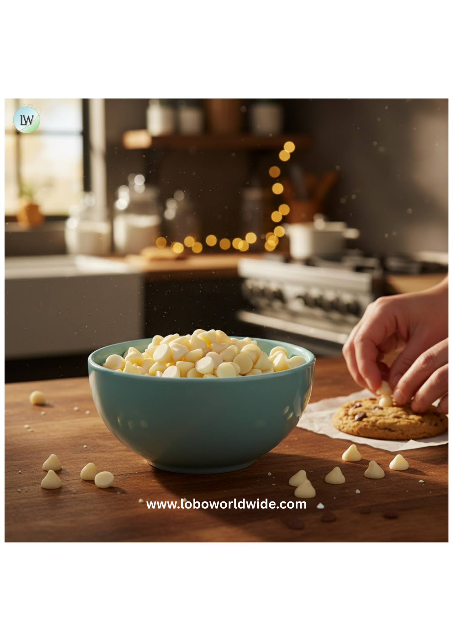 White 1M Chocolate Chips 50 lb.