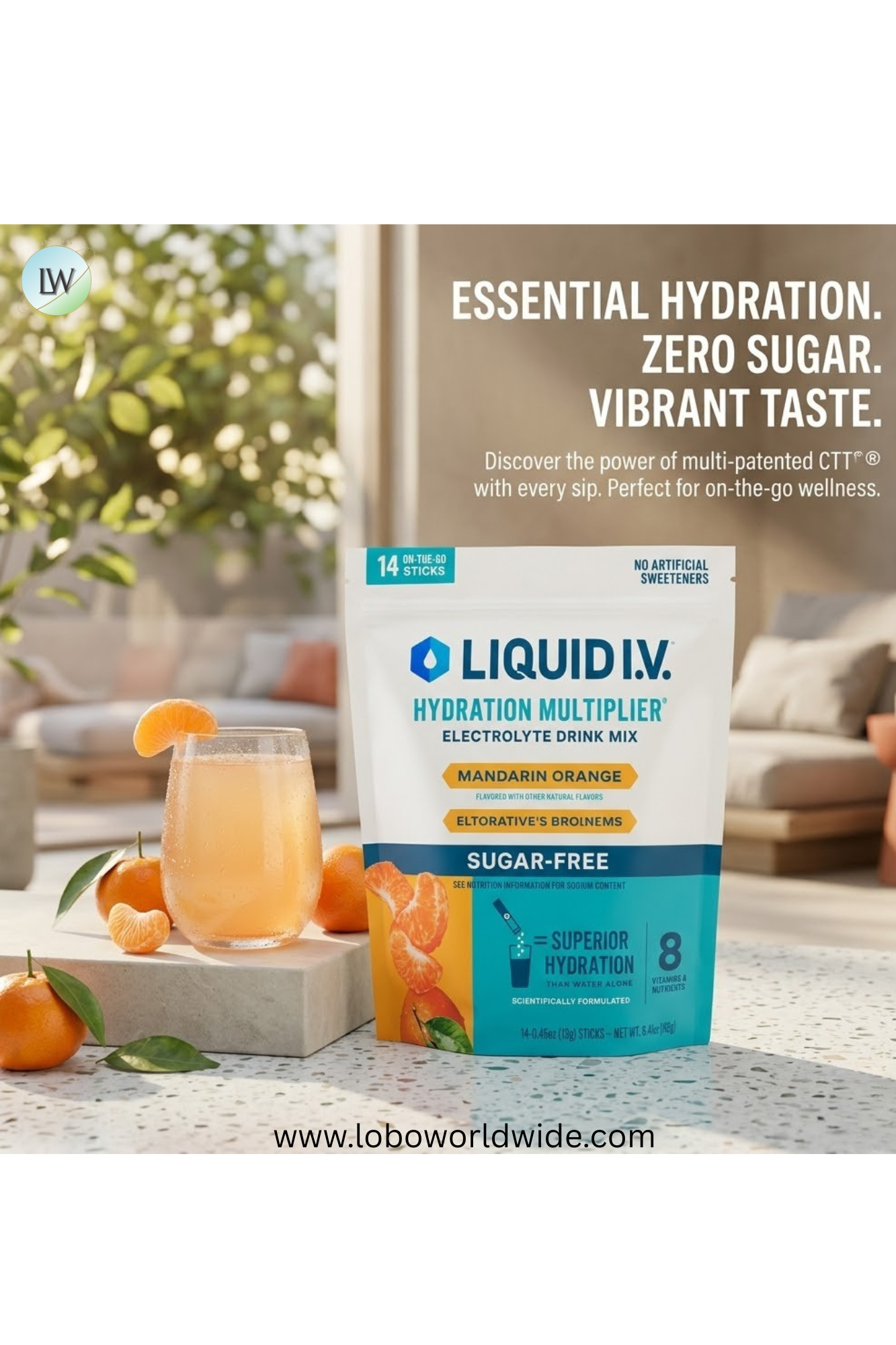 Liquid I.V Hydration Multiplier® Sugar-Free - 3 Pouches(Various flavors)