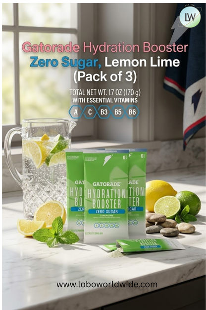 Gatorade Hydration Booster Zero Sugar,  (Pack of 18)(Various Flavours)