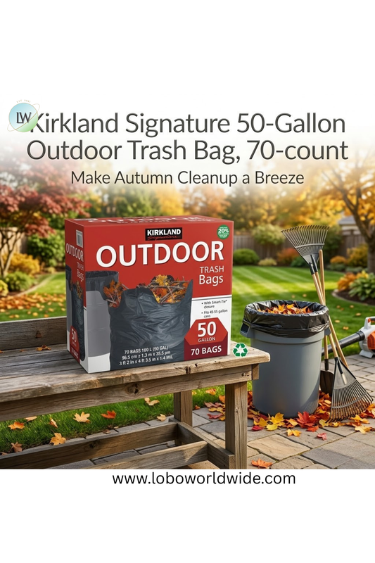 Kirkland Signature 50-Gallon Outdoor Trash Bag, 70-count