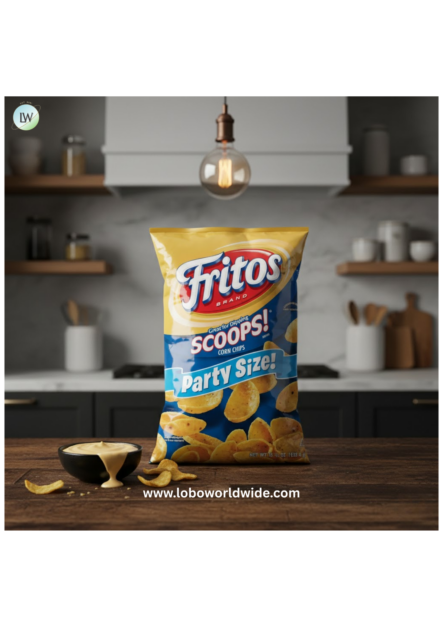 Fritos Scoops! Corn Snacks, Party Size, 15.5 Ounce Bag Single Bag