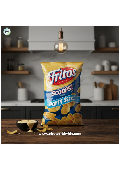 Fritos Scoops! Corn Snacks, Party Size, 15.5 Ounce Bag Single Bag