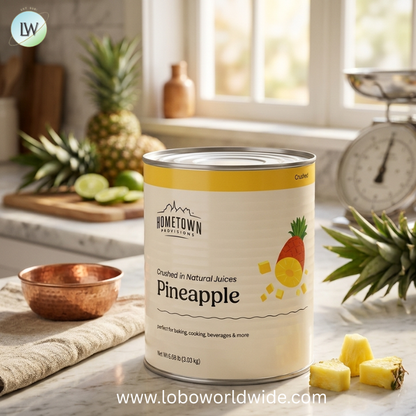 Hometown Provisions #10 Can Pineapple in Natural Juice - 6/Case