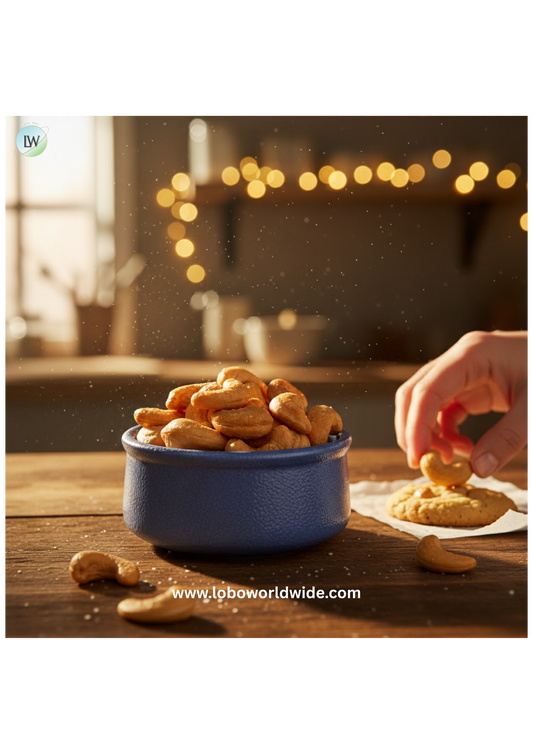 Large Roasted Unsalted Cashews 25 lb.