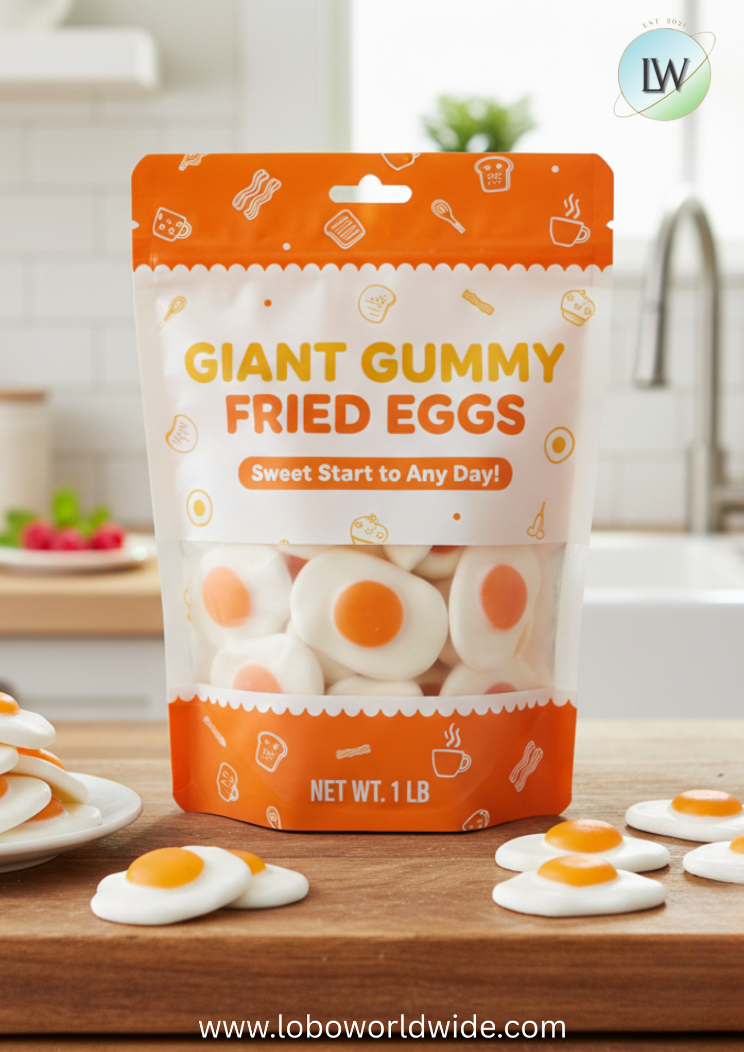 Giant Gummy Fried Eggs(Various Sizes)