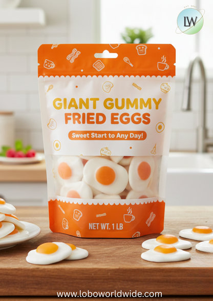 Giant Gummy Fried Eggs(Various Sizes)