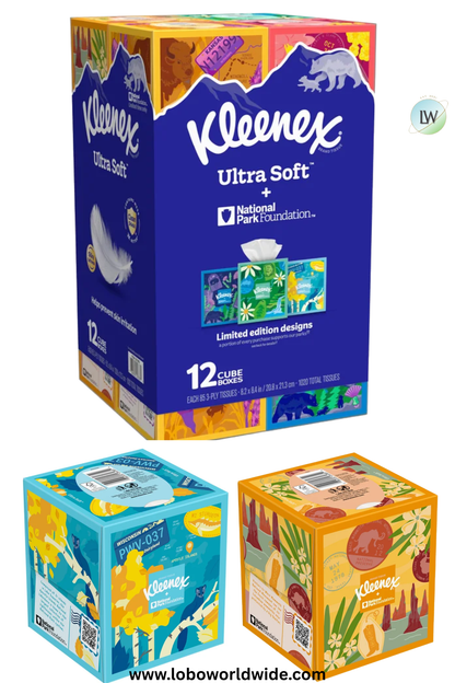 Kleenex Ultra Soft Facial Tissue, 3-Ply, 85-count, 12-pack