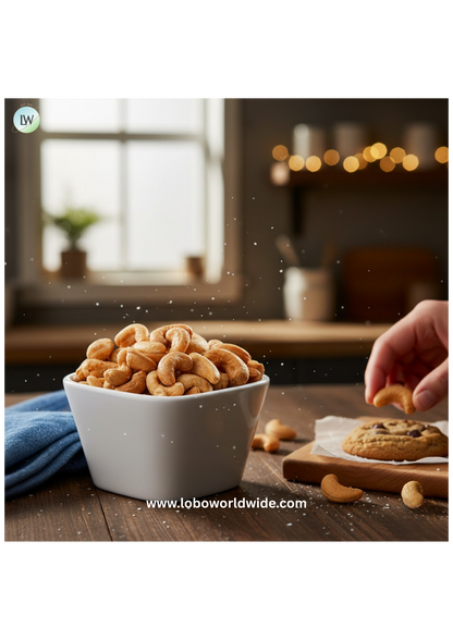 Medium Roasted Unsalted Cashews 25 lb.