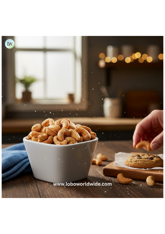 Medium Roasted Unsalted Cashews 25 lb.