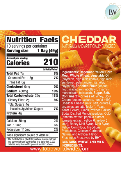 Chex Mix Cheddar Snack Mix, 1.75 oz (Various Sizes)