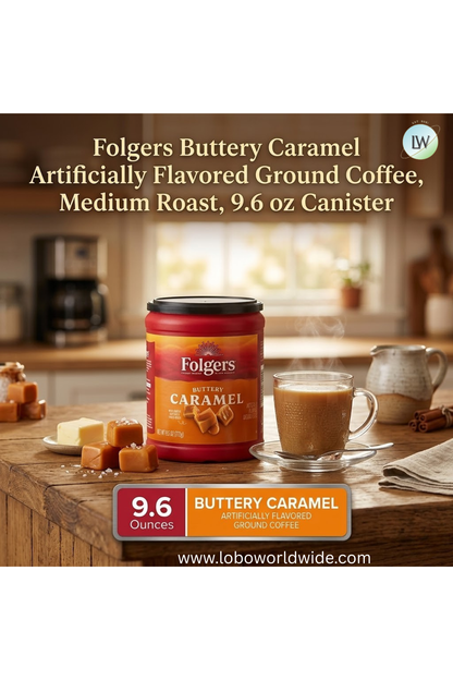 Folgers Ground Coffee, Medium Roast, 9.6 oz Canister