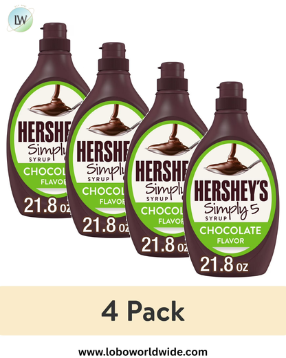Hershey's Simply 5 Chocolate Syrup, Bottle 21.8 oz