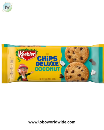 (4 pack) Keebler Chips Deluxe Coconut Baked Cookies, 9.45oz