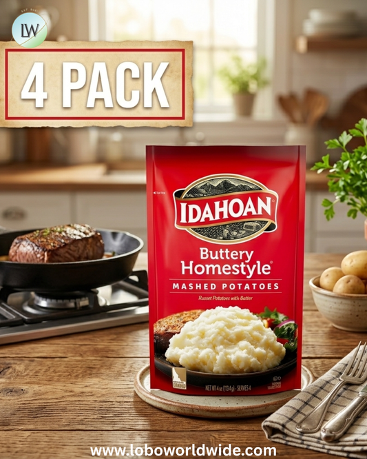 (4 pack) Idahoan Buttery Homestyle Mashed Potatoes , 4 oz