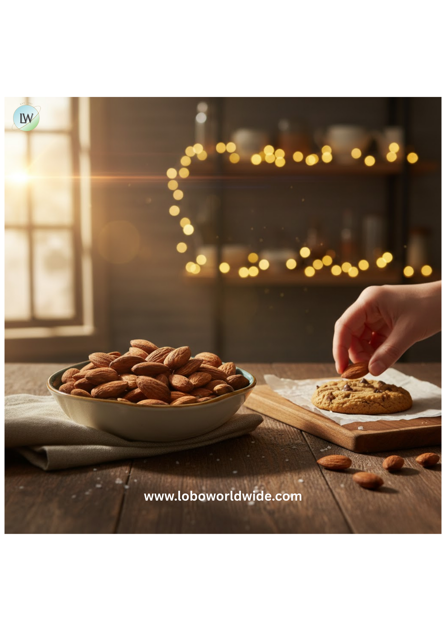 Roasted Unsalted Almonds 25 lb.