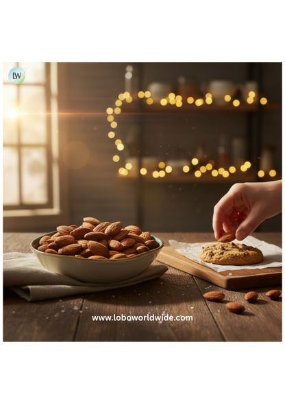 Roasted Unsalted Almonds 25 lb.