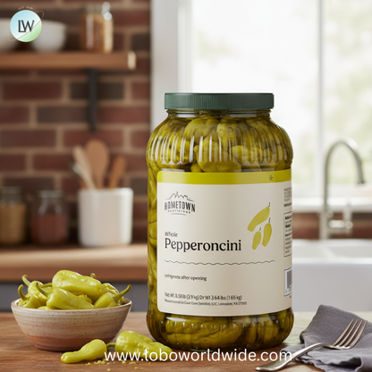 Hometown Provisions pickled peppers 1 Gallon - 4/Case