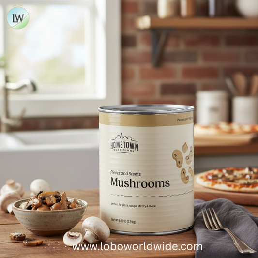 Hometown Provisions #10 Can Mushrooms - 6/Case