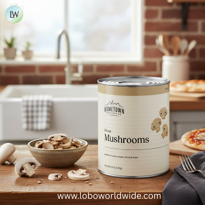 Hometown Provisions #10 Can Mushrooms - 6/Case
