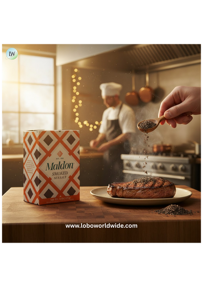 Maldon Smoked Sea Salt Flakes 4.4 oz. - 12/Case