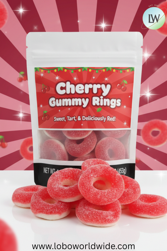 Bulk Cherry Gummy Rings (Various Sizes)