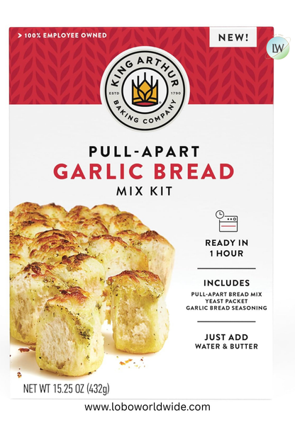 King Arthur Baking Company Pull-Apart Garlic Bread Mix Kit 15.25 oz.