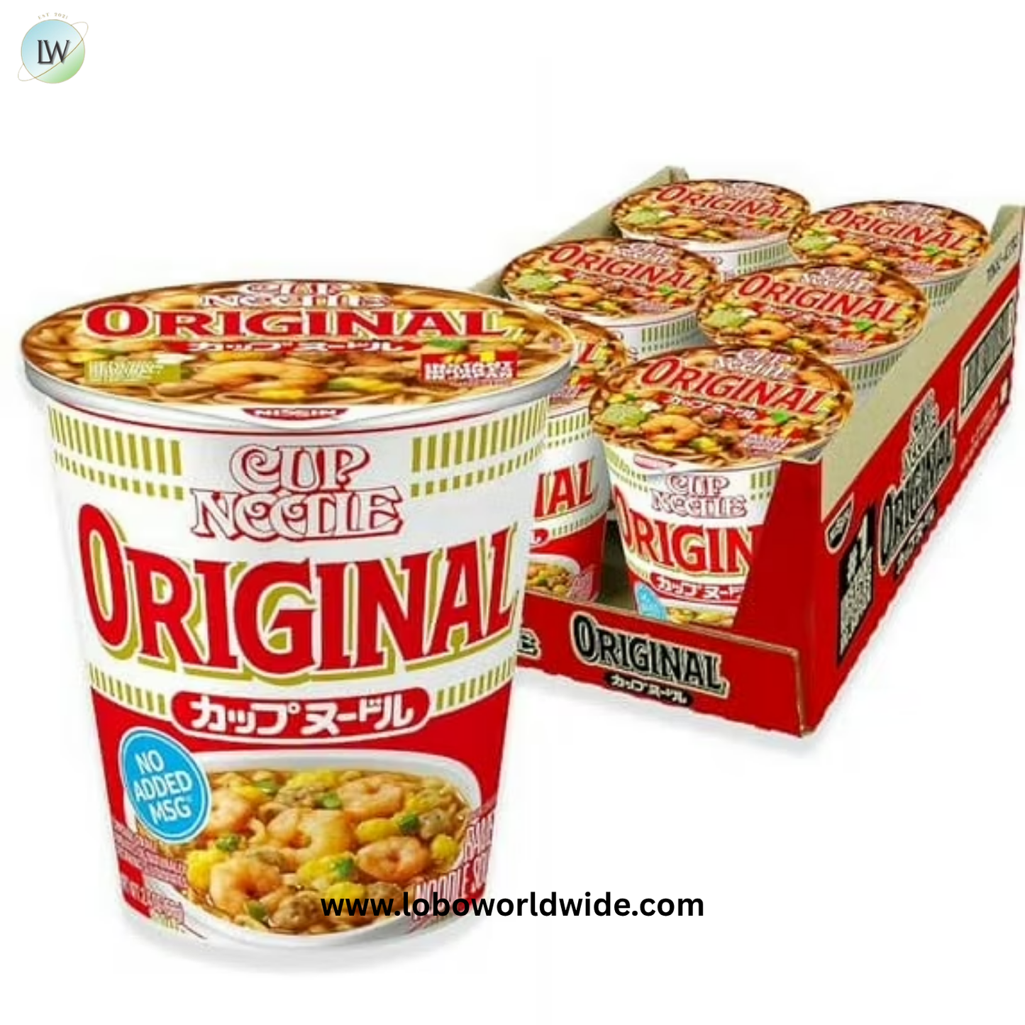 (6 pack) Nissin Foods Cup Noodle Ramen Noodle Soup Original, 2.4 oz Cup, Shelf-Stable