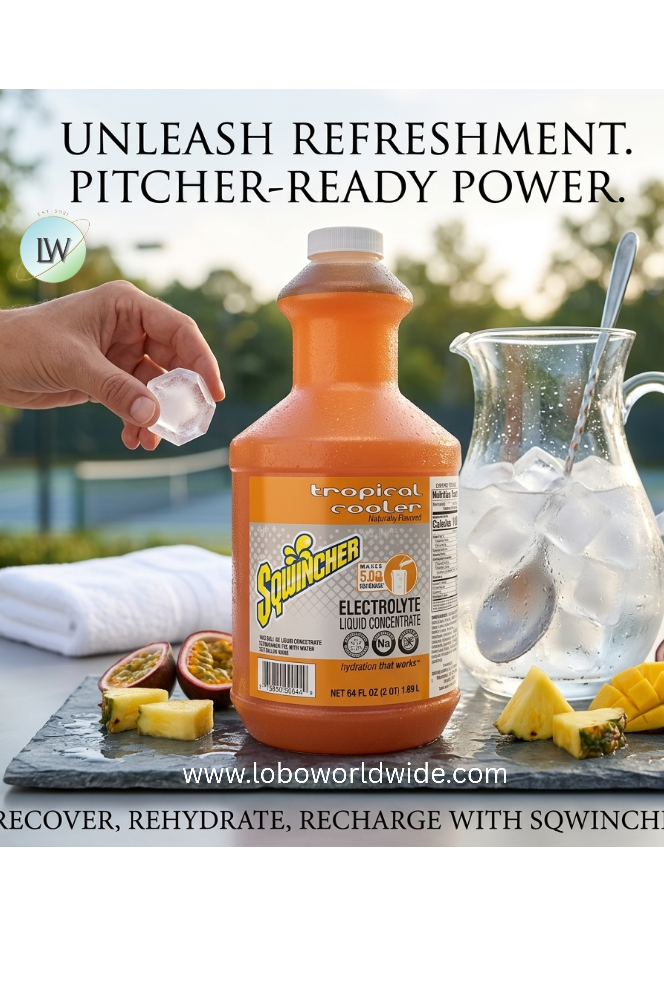 Sports Drink Mix Powder 64 oz.(Various Flavours)