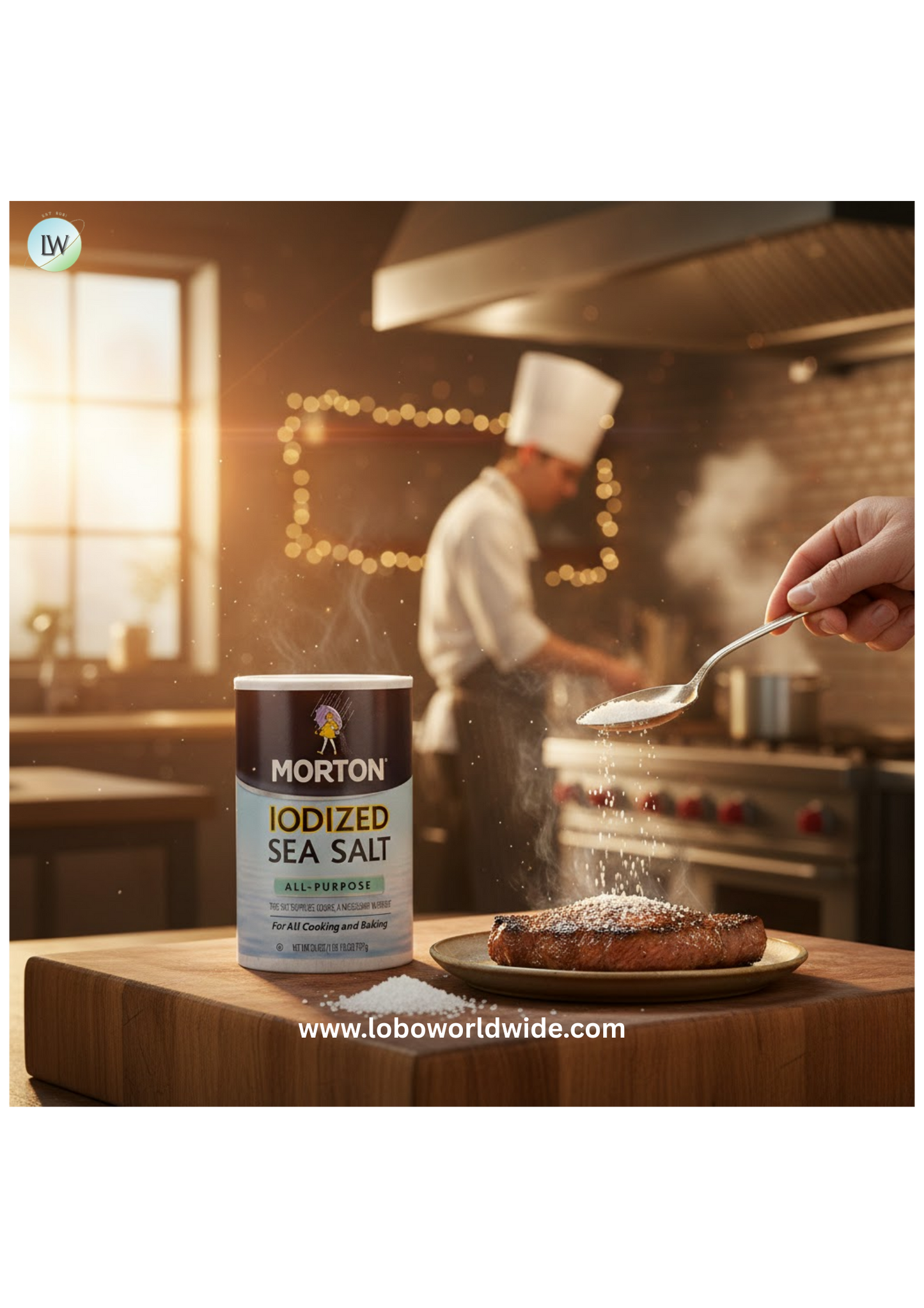 Morton 4.4 oz. Fine Sea Salt - 12/Case