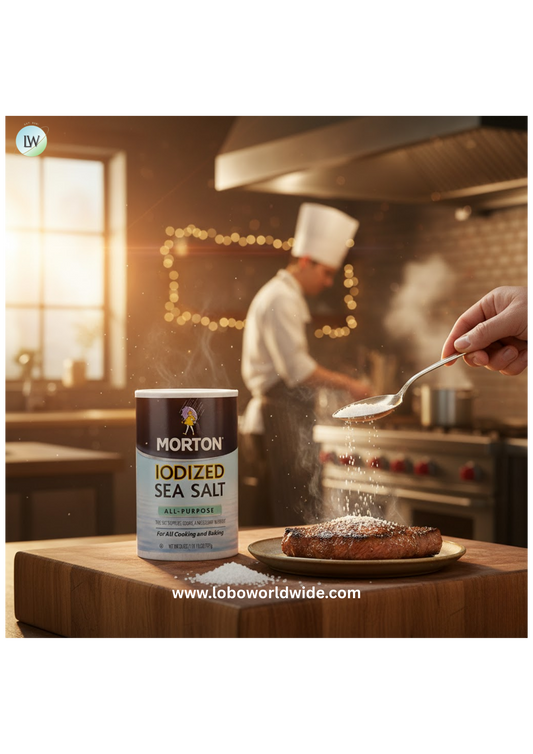Morton 4.4 oz. Fine Sea Salt - 12/Case