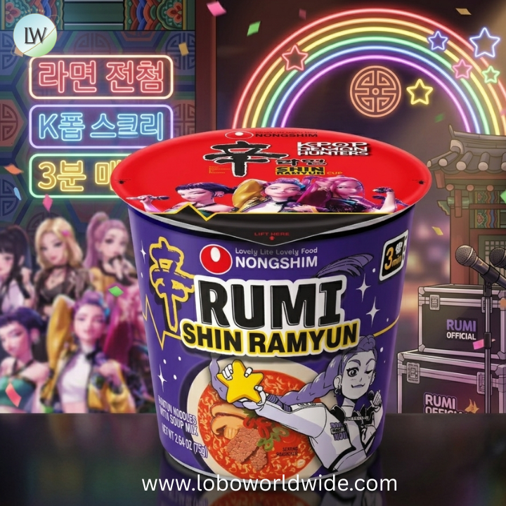 Nongshim K-Pop Demon Hunters Shin Ramyun Spicy Beef Ramen Noodle Soup Cup, 2.64oz X 3 Count, Shelf-Stable(PACK OF 3)