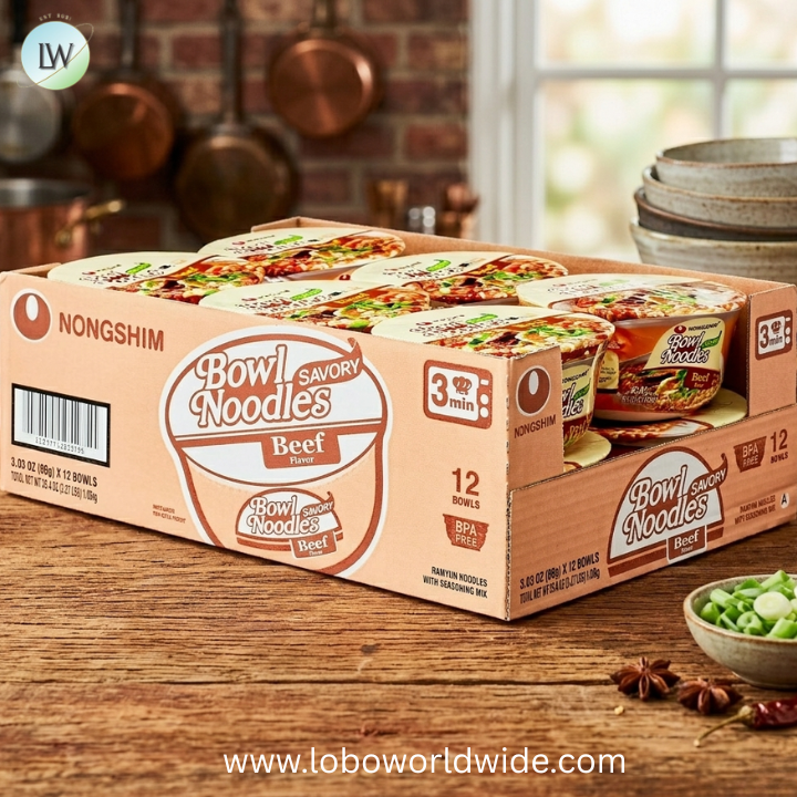 Nongshim Bowl Noodle Ramen Noodle Soup Bowl, 3.03oz X 12 Count, Shelf-Stable