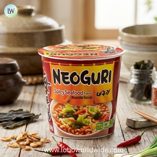 Nongshim Neoguri Spicy Seafood Cup Noodle Soup, 1 Count x 2.64oz, Shelf-Stable(Pack of 3)