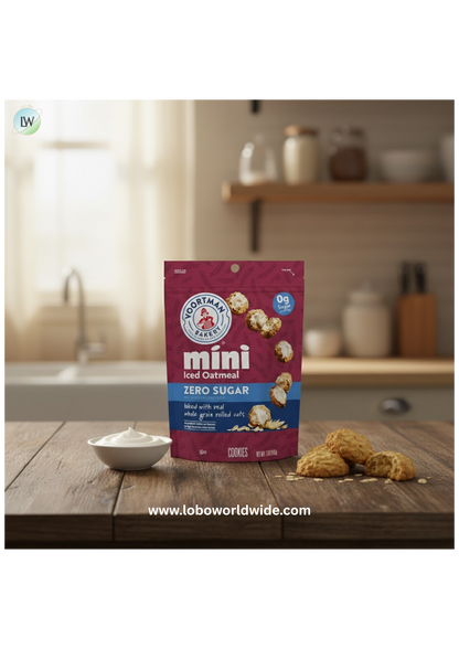 Voortman Sugar Free Iced Oatmeal Mini Cookies