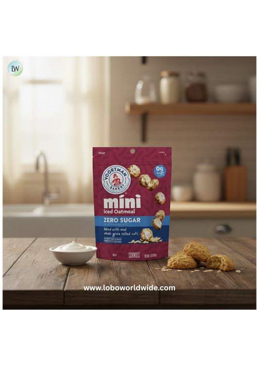 Voortman Sugar Free Iced Oatmeal Mini Cookies