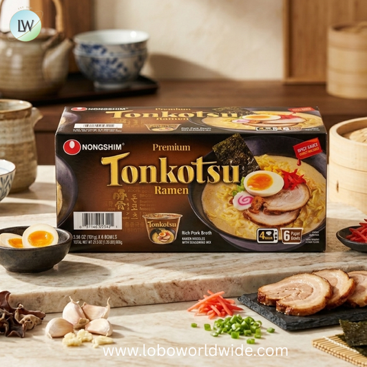 Nongshim, Tonkotsu Ramen Bowl, 3.56 oz, 6-Count