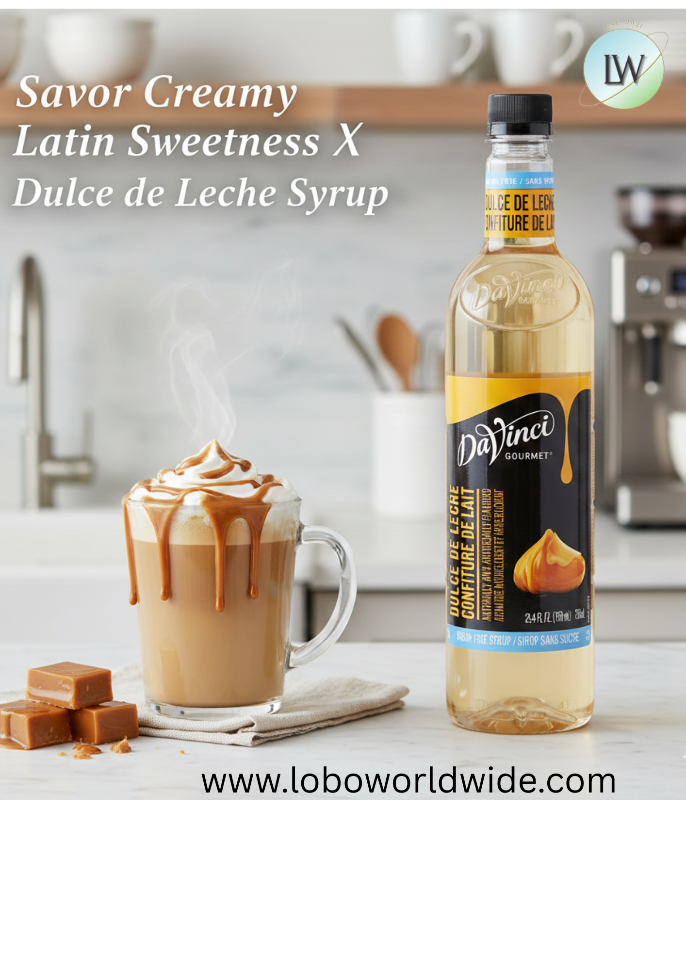 DaVinci Gourmet Sugar-Free Flavoring Syrup 750 mL - 4/Case (Various Flavors)
