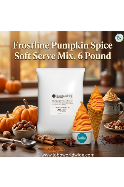 Frostline Pumpkin Spice Soft Serve Mix, 6 lb.
