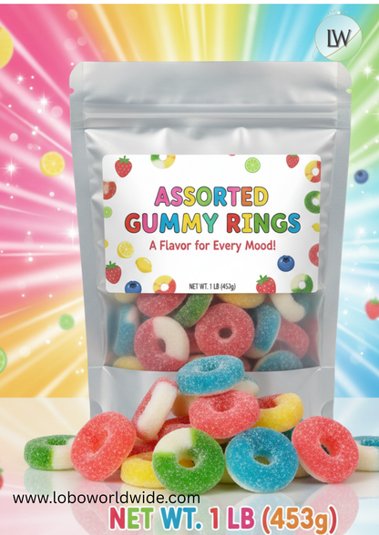 Assorted Gummy Rings(Various Sizes)
