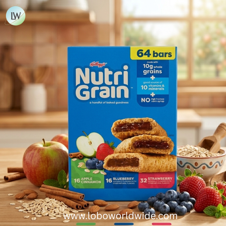 Kellogg's Nutri-Grain Soft Baked Breakfast Bars, 1.3 oz, 64-count