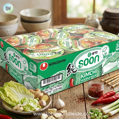 Nongshim Soon Noodle Soup, Veggie, 2.6 Ounce