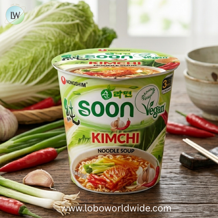 Nongshim Soon Noodle Soup, Veggie, 2.6 Ounce
