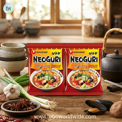 Nongshim Neoguri Spicy Seafood with Udon-Style Noodle, 4.2 Ounce