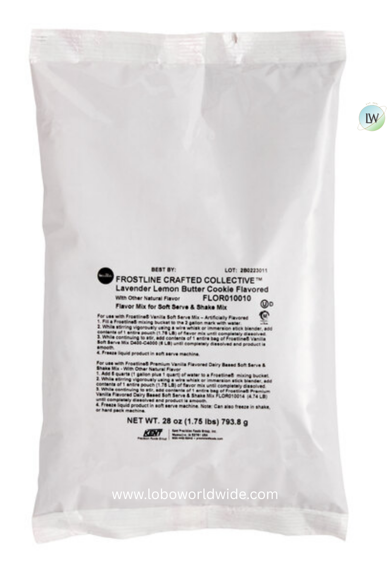 Frostline Lavender Lemon Butter Cookie Flavor, 1.75 lb.