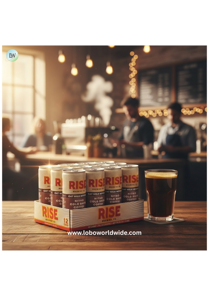 Rise Brewing Co. Organic Oat Milk Mocha Nitro Cold Brew Coffee 7 fl. oz. - 12/Case