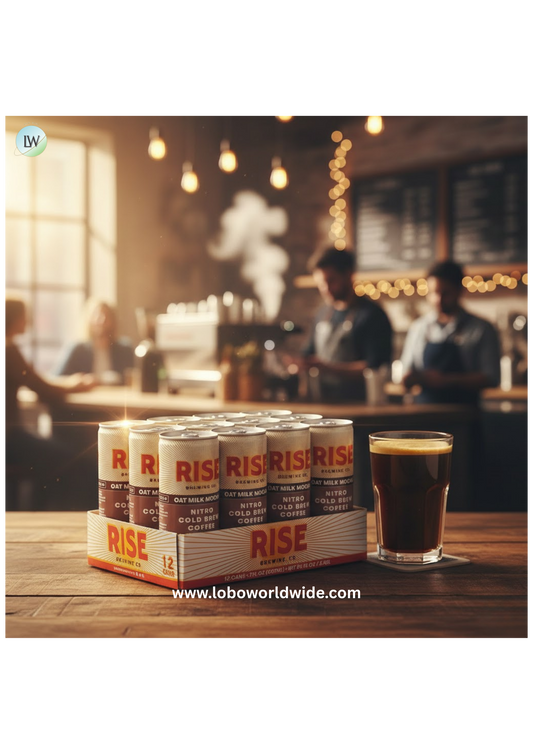 Rise Brewing Co. Organic Oat Milk Mocha Nitro Cold Brew Coffee 7 fl. oz. - 12/Case