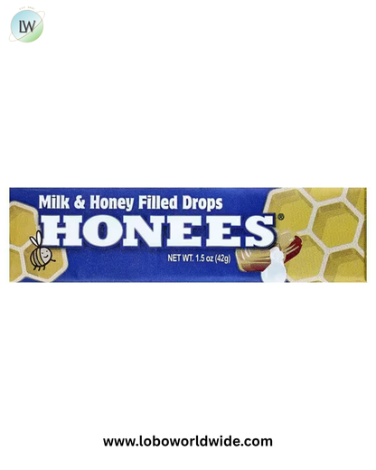 Honees, Milk & Honey Filled Drops, 1.5 oz (42 g)
